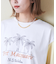 21/-シルケット風天竺 接触冷感 裾タック Tシャツ