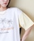 21/-シルケット風天竺 接触冷感 裾タック Tシャツ
