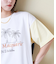 21/-シルケット風天竺 接触冷感 裾タック Tシャツ