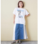21/-OE天竺 箔プリント ロゴ Tシャツ