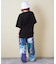 21/-OE天竺 箔プリント ロゴ Tシャツ