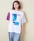 21/-OE天竺 箔プリント ロゴ Tシャツ