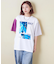 21/-OE天竺 箔プリント ロゴ Tシャツ