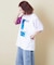 21/-OE天竺 箔プリント ロゴ Tシャツ