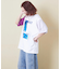 21/-OE天竺 箔プリント ロゴ Tシャツ