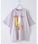 21/-OE天竺 箔プリント ロゴ Tシャツ
