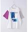 21/-OE天竺 箔プリント ロゴ Tシャツ