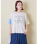 32/-天竺 前後 プリント Tシャツ