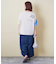 32/-天竺 前後 プリント Tシャツ