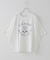 32/-天竺 前後 プリント Tシャツ