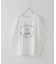 32/-天竺 前後 プリント Tシャツ