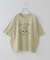 32/-天竺 前後 プリント Tシャツ