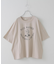 32/-天竺 前後 プリント Tシャツ