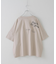 32/-天竺 前後 プリント Tシャツ