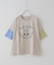 32/-天竺 前後 プリント Tシャツ