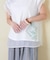 32/-天竺 シアー レイヤード Tシャツ