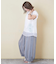 32/-天竺 シアー レイヤード Tシャツ