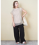 32/-天竺 シアー レイヤード Tシャツ