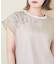 32/-天竺 シアー レイヤード Tシャツ