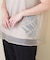 32/-天竺 シアー レイヤード Tシャツ