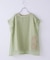 32/-天竺 シアー レイヤード Tシャツ