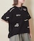 21/-OE天竺 ランダム ロゴ 刺繍 Tシャツ