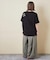 21/-OE天竺 ランダム ロゴ 刺繍 Tシャツ