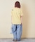 21/-OE天竺 ランダム ロゴ 刺繍 Tシャツ