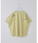 21/-OE天竺 ランダム ロゴ 刺繍 Tシャツ