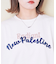 21/-OE天竺 ロゴ 刺繍 ドルマン Tシャツ