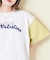 21/-OE天竺 ロゴ 刺繍 ドルマン Tシャツ
