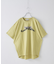 21/-OE天竺 ロゴ 刺繍 ドルマン Tシャツ