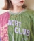 26/-天竺 パウダー加工 リメイク風 切り替え シャーリング Tシャツ