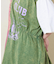 26/-天竺 パウダー加工 リメイク風 切り替え シャーリング Tシャツ