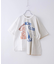 26/-天竺 パウダー加工 リメイク風 切り替え シャーリング Tシャツ