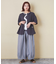 26/-OE天竺 ドット プリント 汗染み防止 加工 ノースリーブ Tシャツ