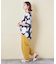 26/-OE天竺 ドット プリント 汗染み防止 加工 ドルマン Tシャツ