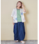 26/-OE天竺 かすれ ボーダー プリント 汗染み防止 加工 ノースリーブ Tシャツ