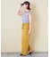 26/-OE天竺 かすれ ボーダー プリント 汗染み防止 加工 ノースリーブ Tシャツ