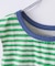 26/-OE天竺 かすれ ボーダー プリント 汗染み防止 加工 ノースリーブ Tシャツ