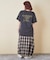 26/-OE天竺 ピグメント染め ロゴプリント ビッグ Tシャツ