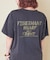 26/-OE天竺 ピグメント染め ロゴプリント ビッグ Tシャツ