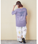 26/-OE天竺 ピグメント染め ロゴプリント ビッグ Tシャツ