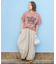 26/-OE天竺 ピグメント染め ロゴプリント ビッグ Tシャツ