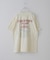 26/-OE天竺 ピグメント染め ロゴプリント ビッグ Tシャツ