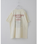 26/-OE天竺 ピグメント染め ロゴプリント ビッグ Tシャツ