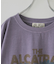 26/-OE天竺 ピグメント染め ロゴプリント ビッグ Tシャツ