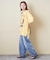 26/-天竺 パウダー加工 イタリア プリント ビッグ Tシャツ