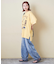 26/-天竺 パウダー加工 イタリア プリント ビッグ Tシャツ