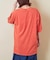 26/-天竺 パウダー加工 イタリア プリント ビッグ Tシャツ